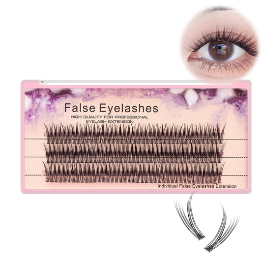 Scala 8-16mm to Choose Fish Tail Design 120pcs Thickness 0.1mm C Curl 12 Root Women Lady Individual Black False Eyelash Cluster Eye Lashes Extension Tools (12mm)